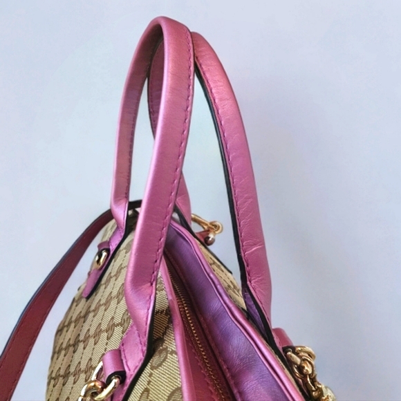 GORGEOUS RARE Authentic Gucci Pink Satchel - Picture 6 of 15